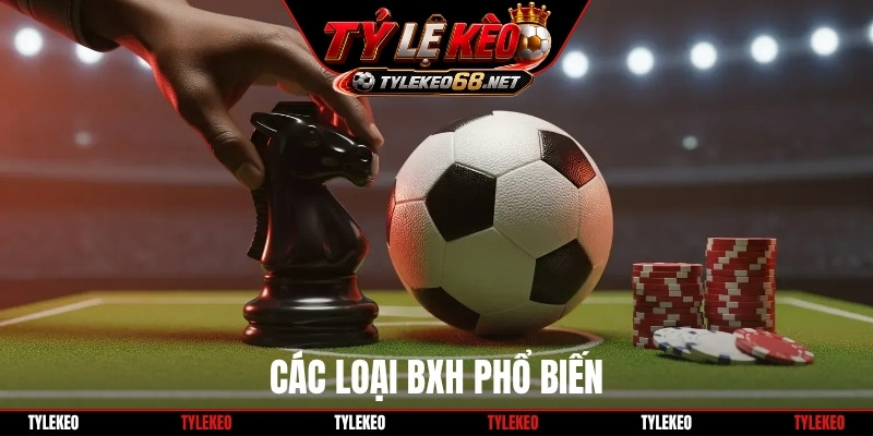 Các loại BXH phổ biến
