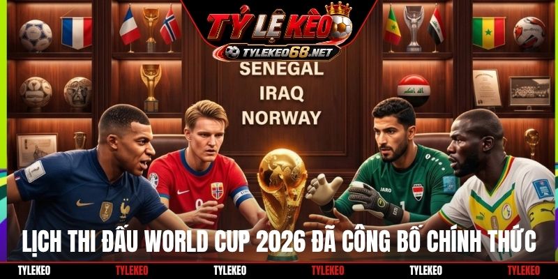 Lịch thi đấu World Cup 2026 đã công bố chính thức